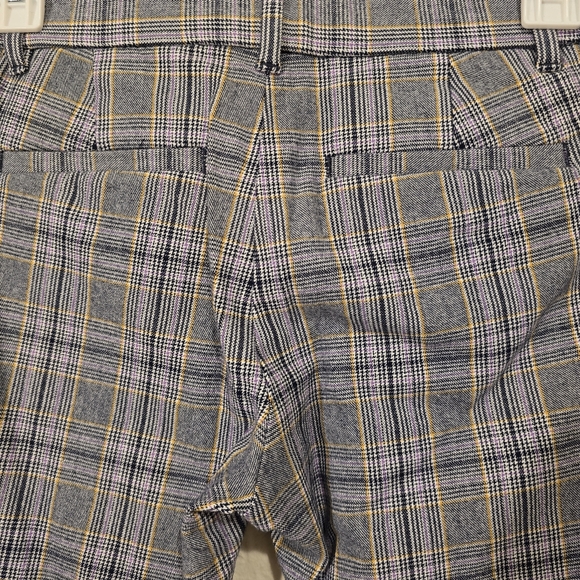 GAP Glen Plaid Ankle Pants Glen Check Cropped Bottoms Casual Retro Pinup Size 0 - Picture 15 of 17
